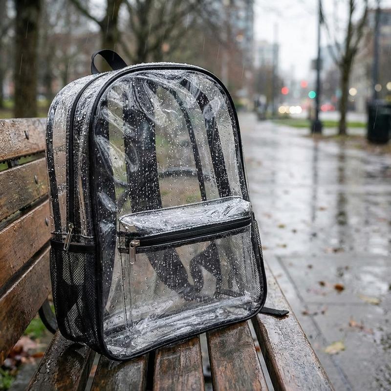 Transparent PVC Outdoor Sports - Canvas Backpack Casual reseña y precio
