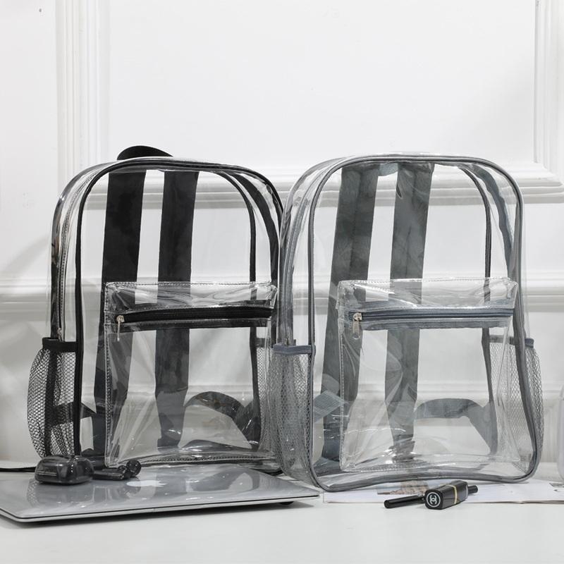 Transparent PVC Outdoor Sports - Canvas Backpack Casual reseña y precio
