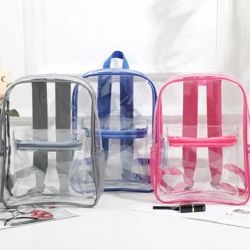 Transparent PVC Outdoor Sports - Canvas Backpack Casual reseña y precio