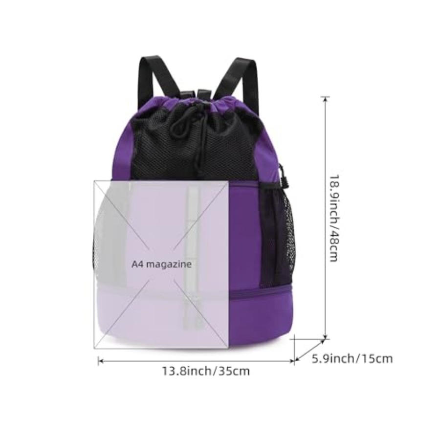 Drawstring Gym Bag Sports Back - Drawstring Gym Bag reseña y precio