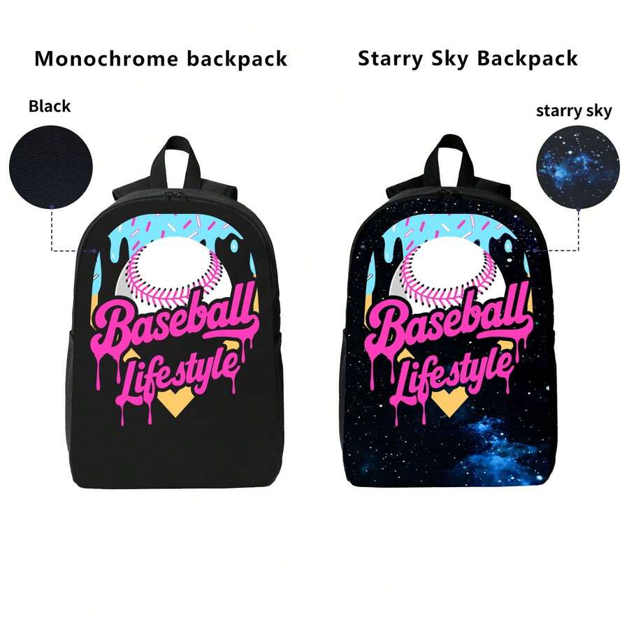 Baseball Drip Design Backpack  - Laptop Backpack 15.6 reseña y precio