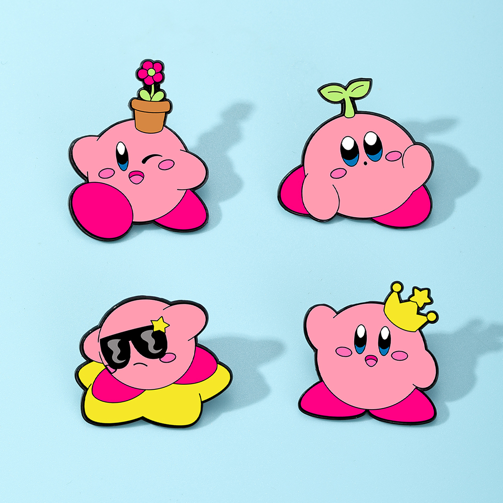 4pcs Kirby Enamel Lapel Pins S - Fashion Backpack Women reseña y precio