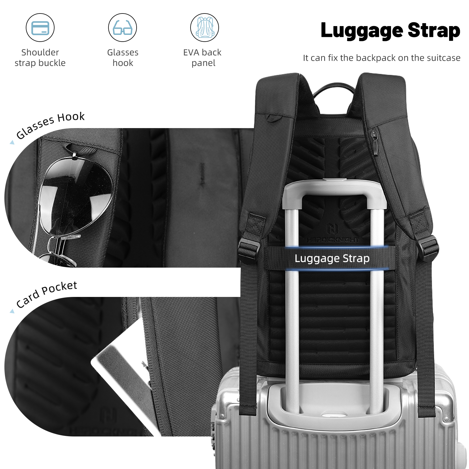 HK Lightweight Men's Business  - Laptop Backpack 15.6 reseña y precio