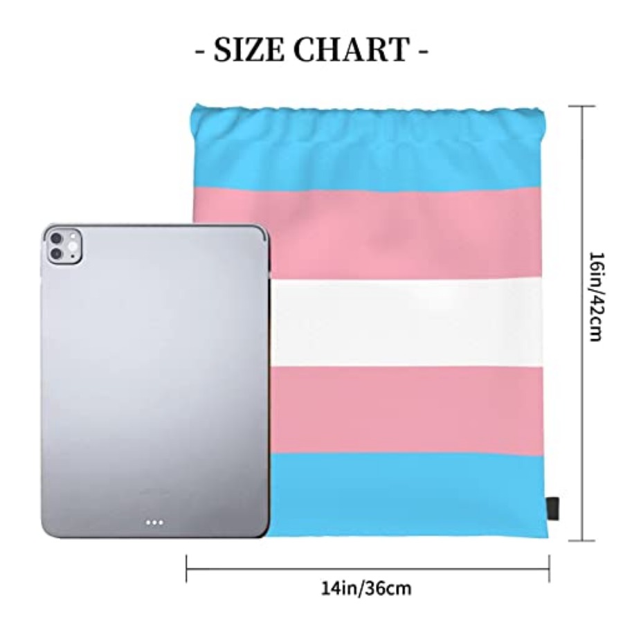 Transgender Pride Flag Unisex  - Drawstring Gym Bag reseña y precio