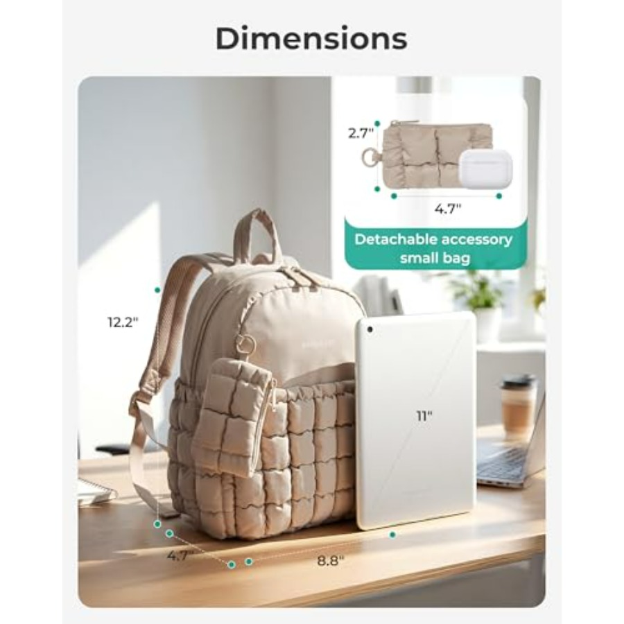 Mini Backpacks for Women, Puff - Mini Backpack Purse reseña y precio