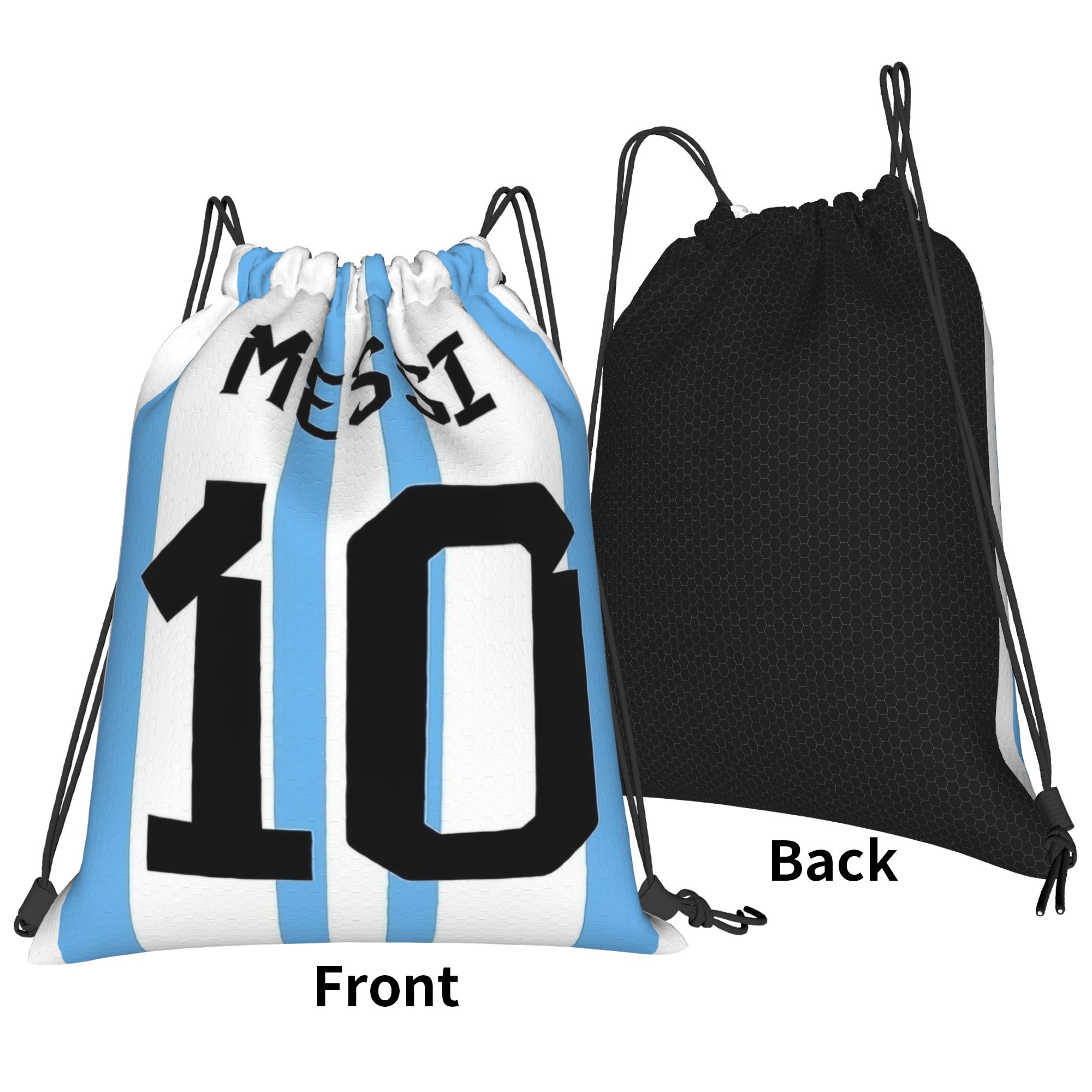 Messis 10 Soccer Football Draw - Drawstring Gym Bag reseña y precio