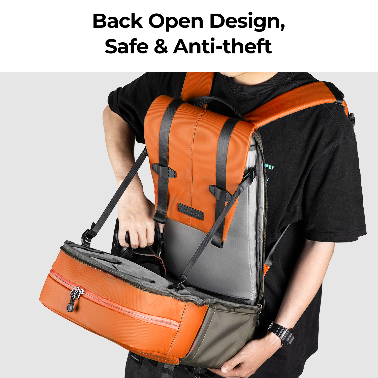 K&F CONCEPT Camera Backpack Tr - Rain Cover Backpack reseña y precio