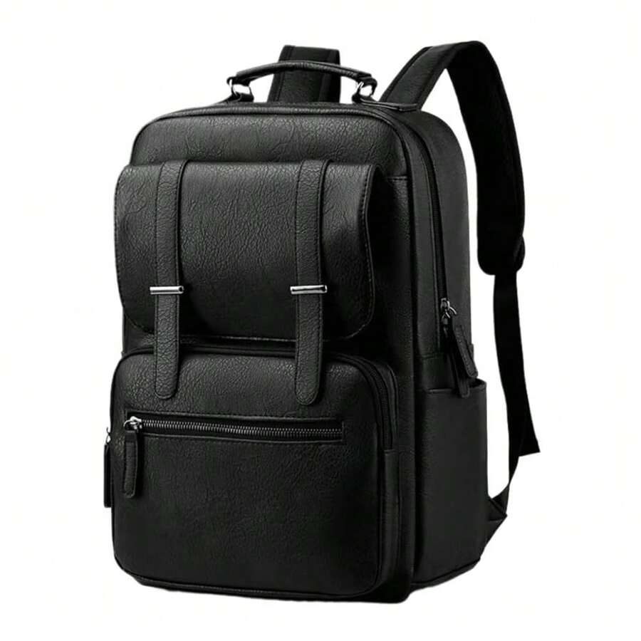 PU Leather Backpack For Men An - Laptop Backpack 15.6 reseña y precio