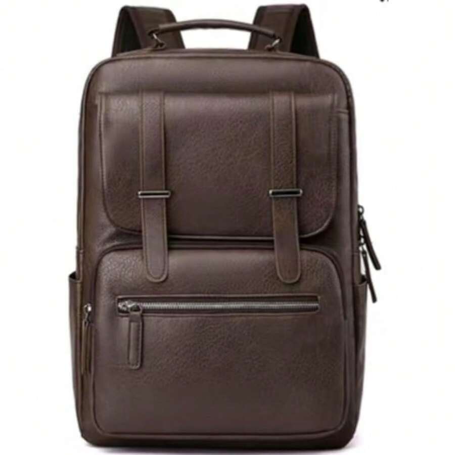 PU Leather Backpack For Men An - Laptop Backpack 15.6 reseña y precio