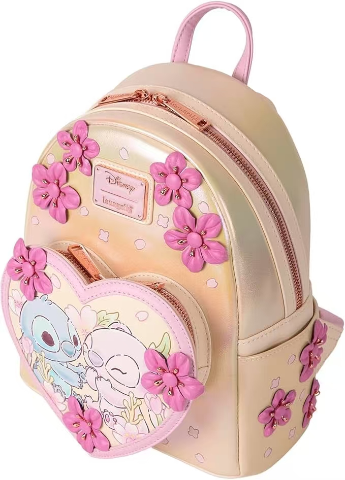Stitch & Angel Cherry Blossom  - Mini Backpack Purse reseña y precio