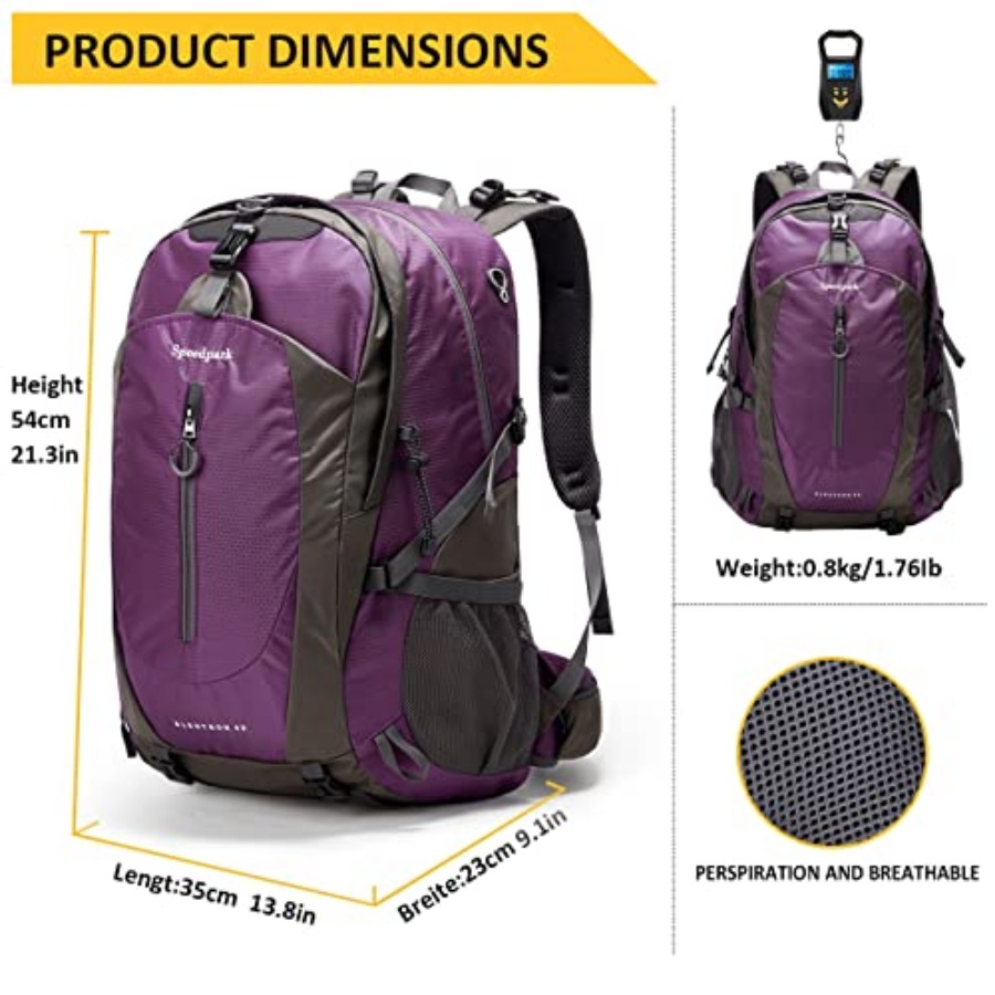 Hiking Backpack 40L Waterproof - Rain Cover Backpack reseña y precio