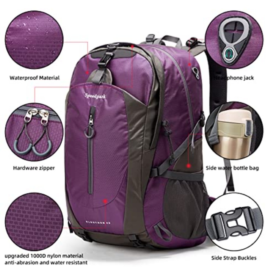 Hiking Backpack 40L Waterproof - Rain Cover Backpack reseña y precio