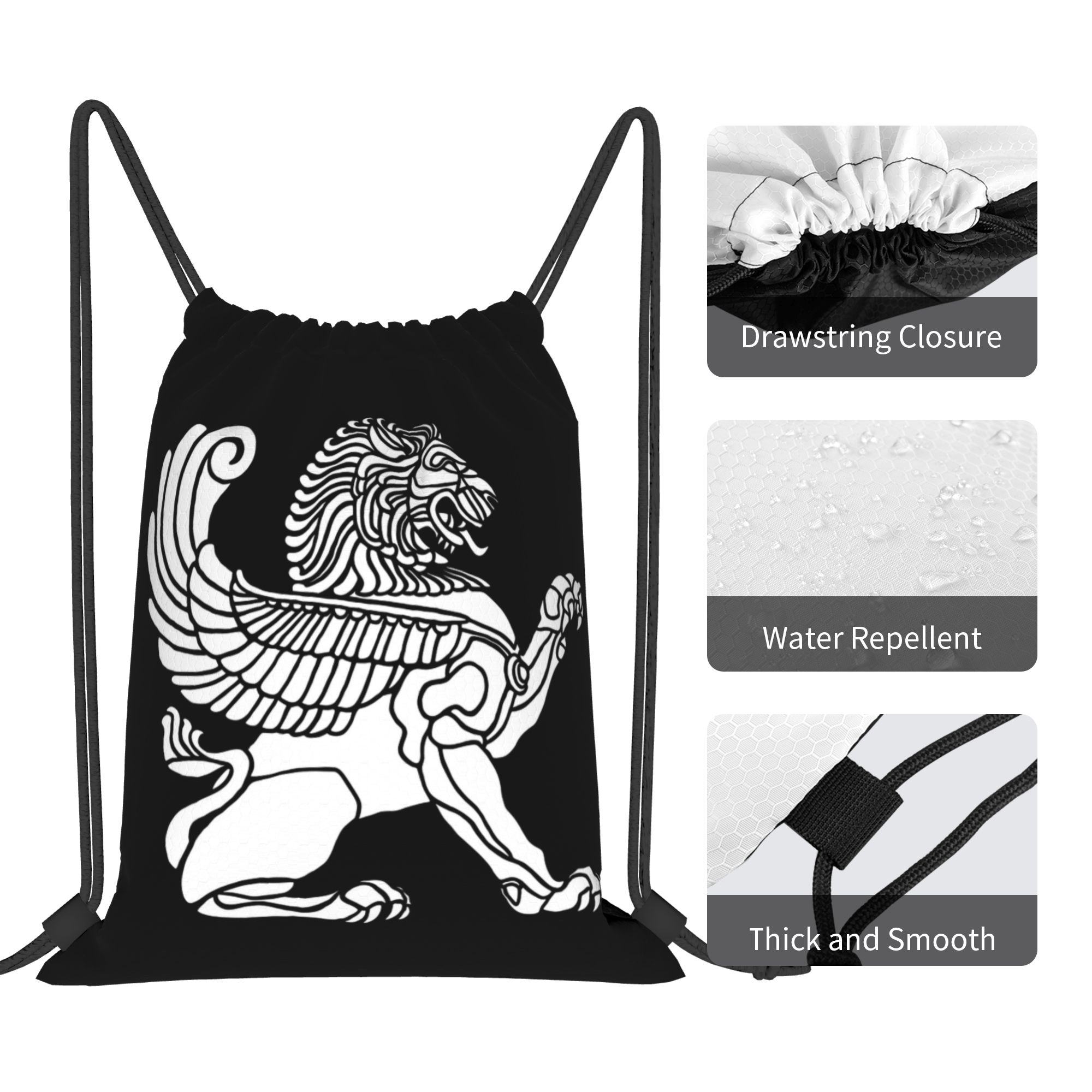 Persian Lion Iranian Iran Pers - Drawstring Gym Bag reseña y precio