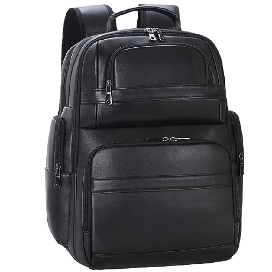 Men's Vintage Leather Backpack - Laptop Backpack 15.6 reseña y precio