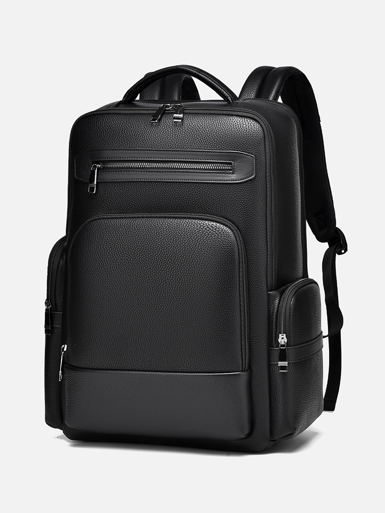 Men's Fashion Backpack PU Leat - Laptop Backpack 15.6 reseña y precio