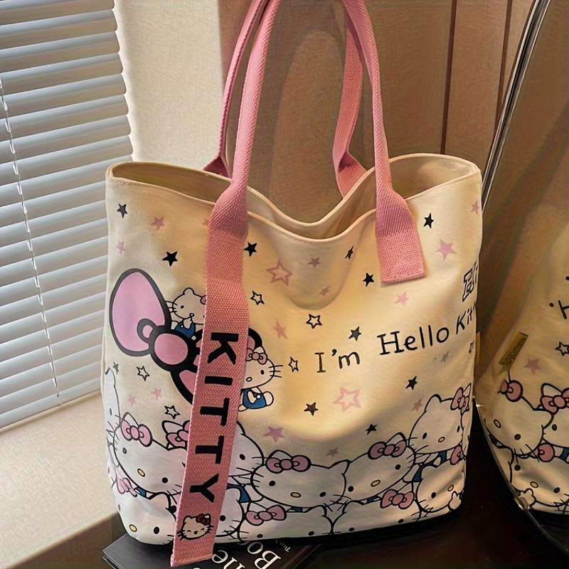 Hello Kitty Large Capacity Sho - Canvas Backpack Casual reseña y precio