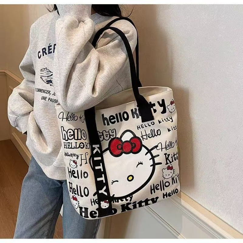 Hello Kitty Large Capacity Sho - Canvas Backpack Casual reseña y precio