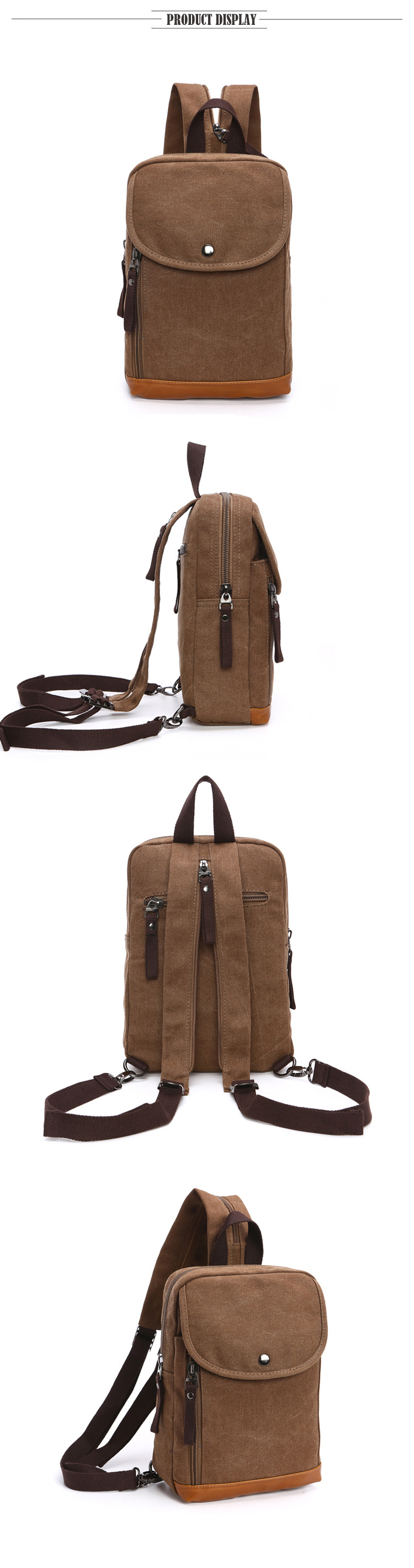 Men's Canvas Mini Backpack Men - Sling Backpack Shoulder reseña y precio