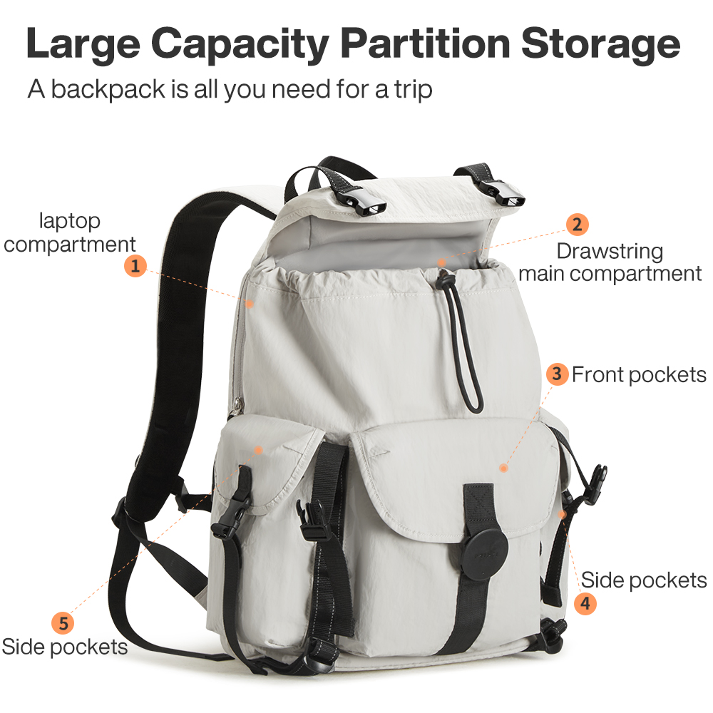 Mixi Travel Backpack 18 Inch C - Hiking Backpack Waterproof reseña y precio