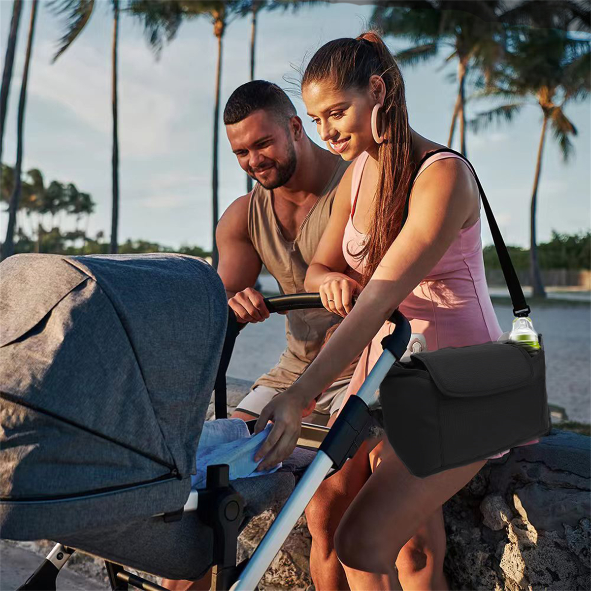 Baby stroller storage and stor - Backpack Diaper Bag reseña y precio