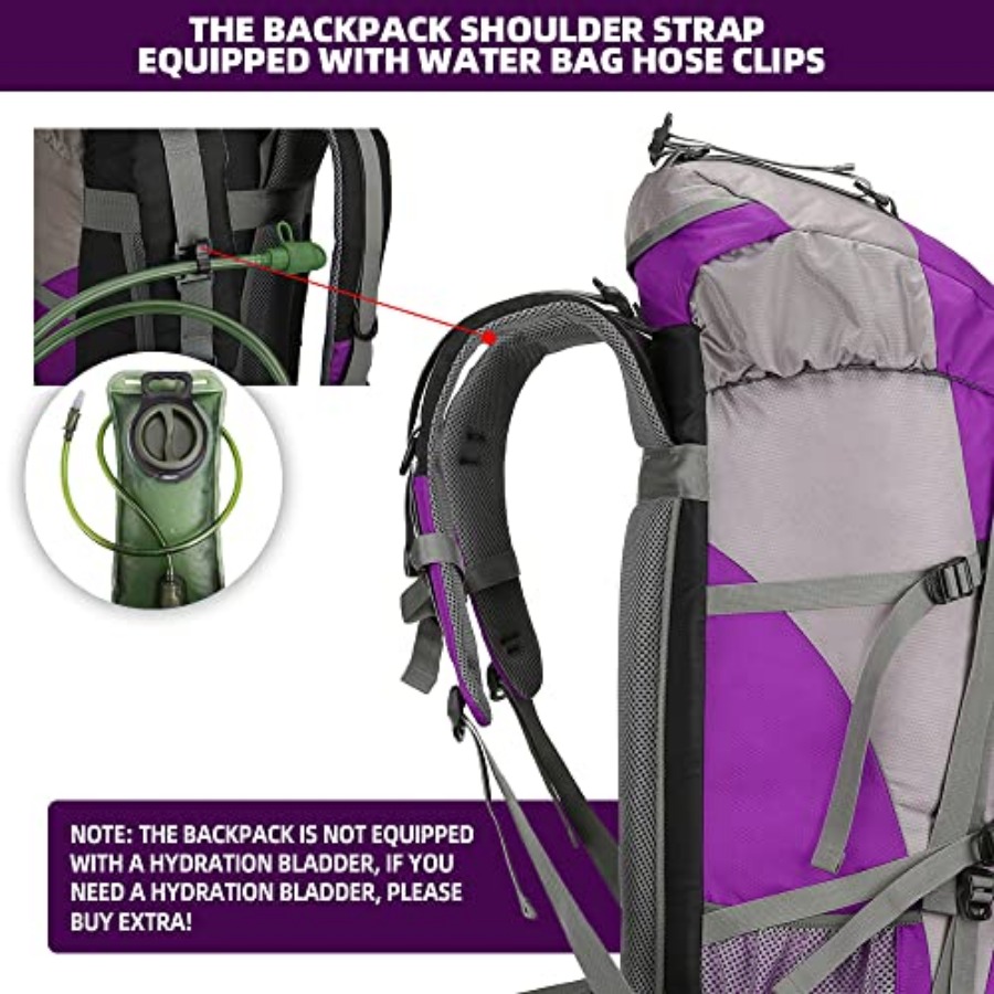 70L Hiking Backpack with Rain  - Rain Cover Backpack reseña y precio