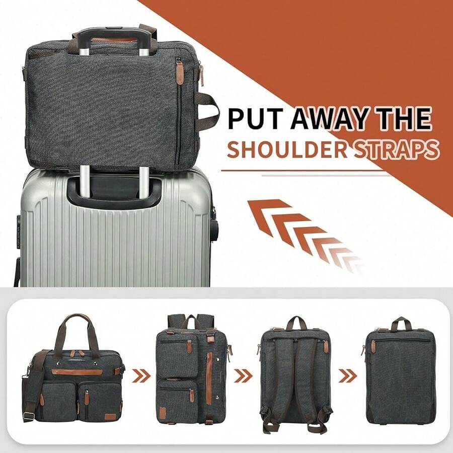 Canvas Laptop Backpack 3-In-1  - Canvas Backpack Casual reseña y precio