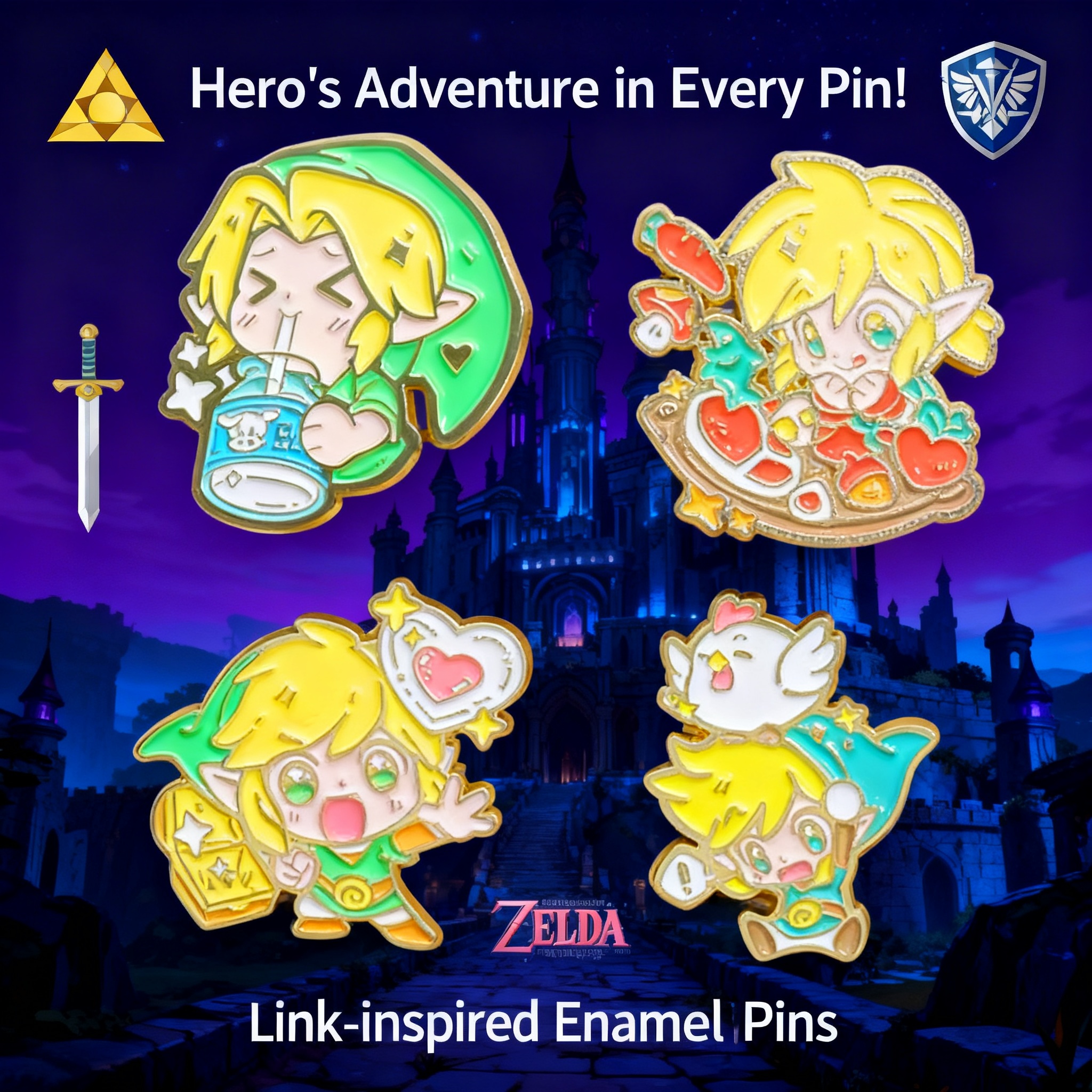 Adventure Game Badges Enamel P - Fashion Backpack Women reseña y precio