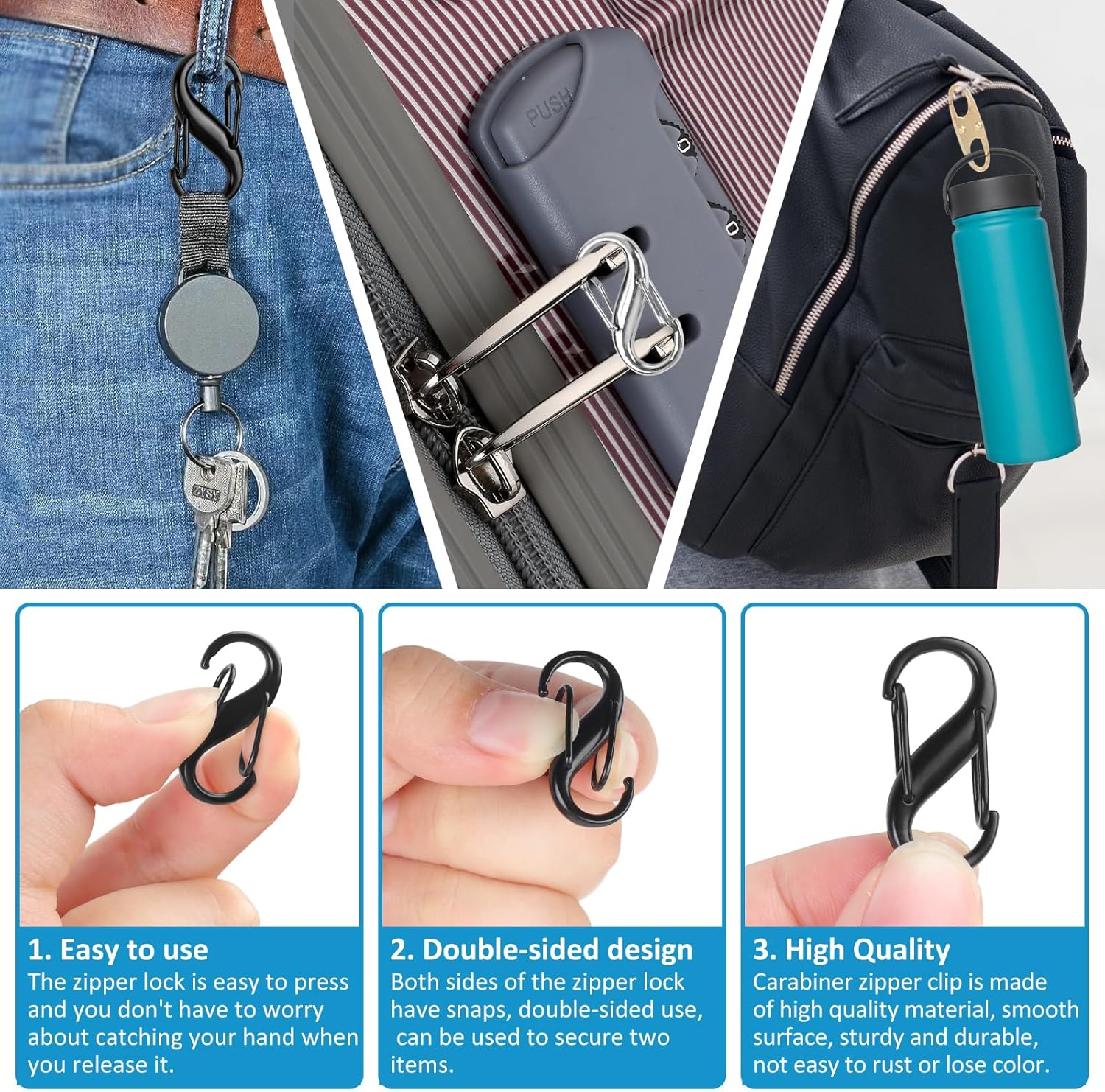 Lock Combo, Total 21PCS Clips  - Backpack Lock Combo reseña y precio