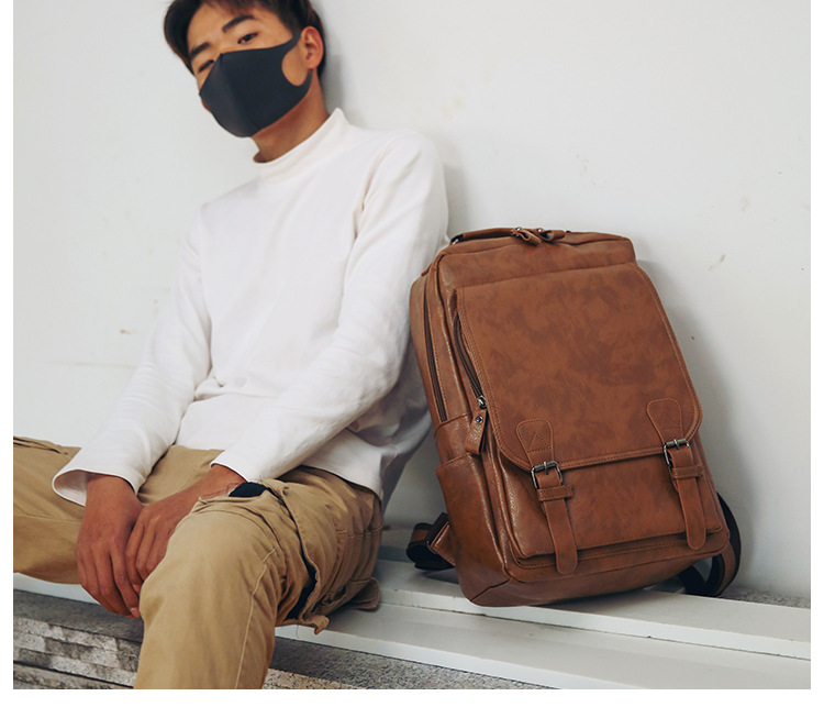 New Arrival PU Leather Backpac - Business Backpack Brief reseña y precio