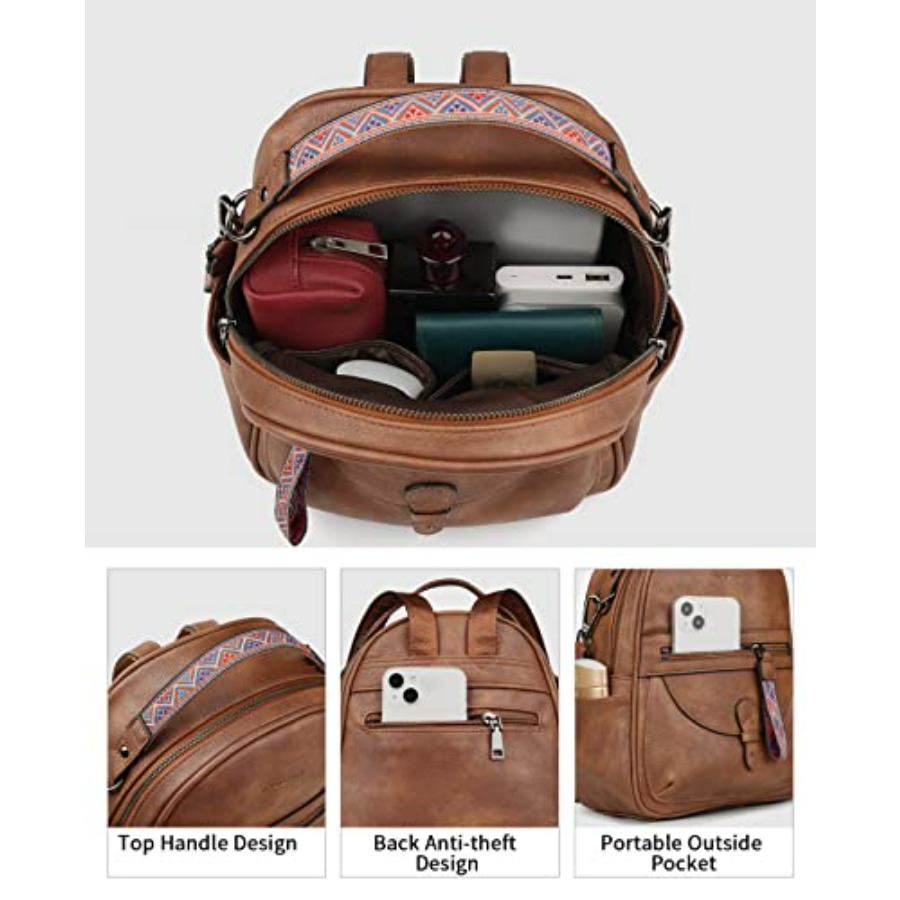 Mini Backpack Purse for Women, - Mini Backpack Purse reseña y precio