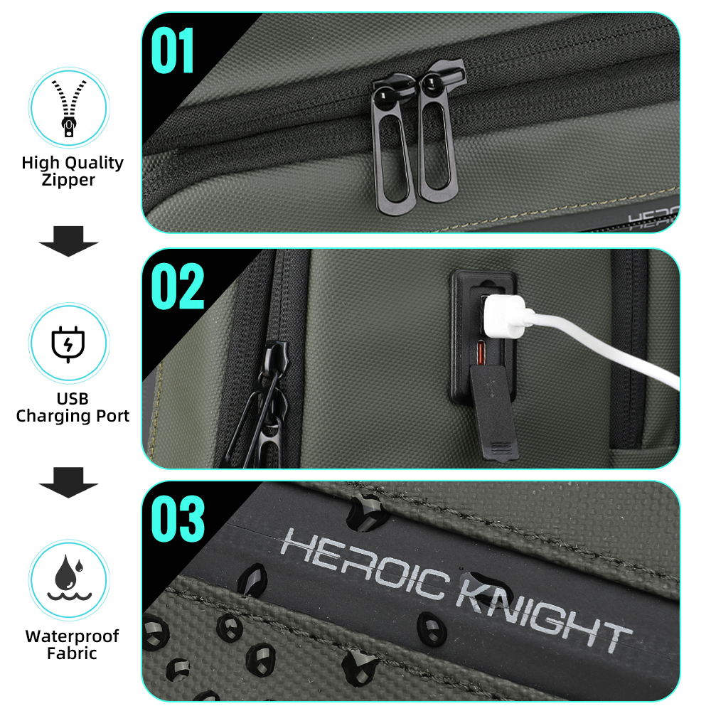 HK Business Men's Backpack 15. - Hiking Backpack Waterproof reseña y precio