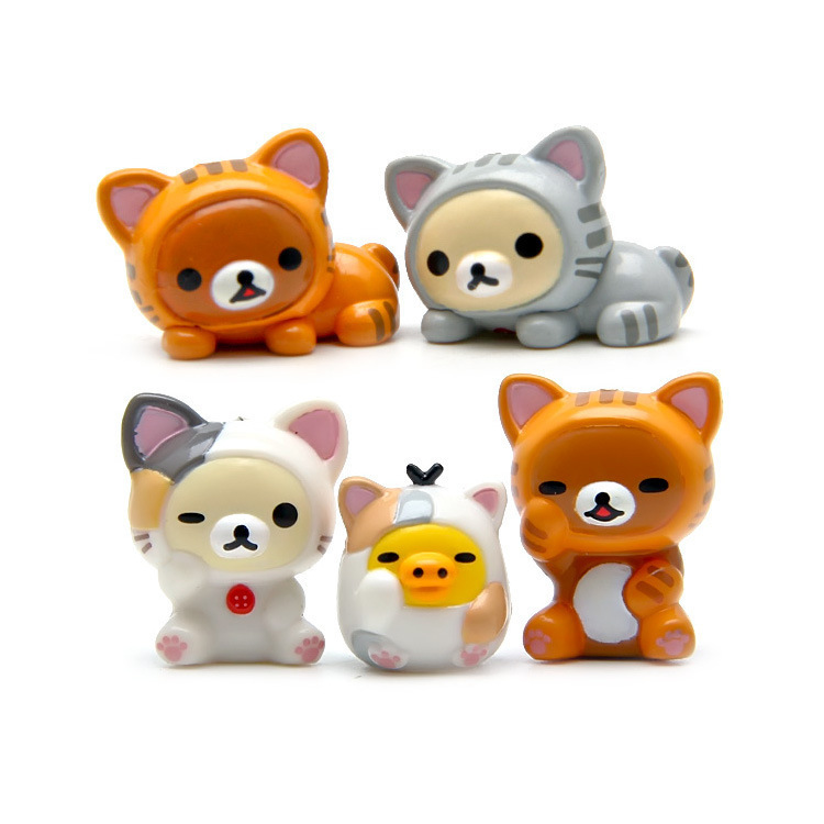 5pcs Rilakkuma Action Figures  - Mini Backpack Purse reseña y precio