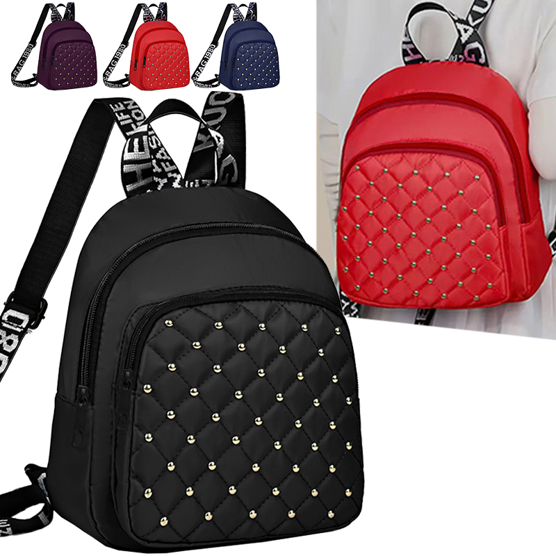 Chic Stylish Studded Backpack  - Canvas Backpack Casual reseña y precio