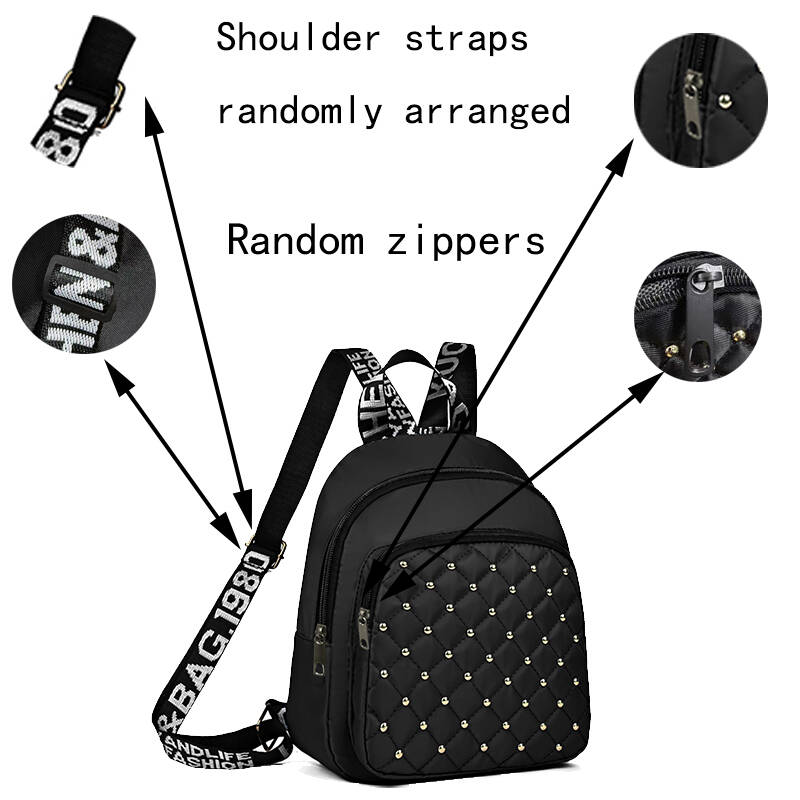 Chic Stylish Studded Backpack  - Canvas Backpack Casual reseña y precio