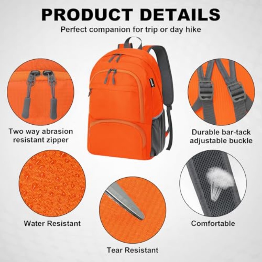 20L Lightweight Packable Hikin - Foldable Backpack Small reseña y precio