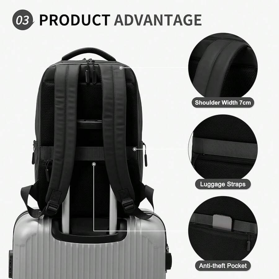 Waterproof Anti-Theft Laptop B - Laptop Backpack 15.6 reseña y precio
