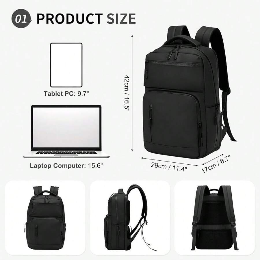 Waterproof Anti-Theft Laptop B - Laptop Backpack 15.6 reseña y precio
