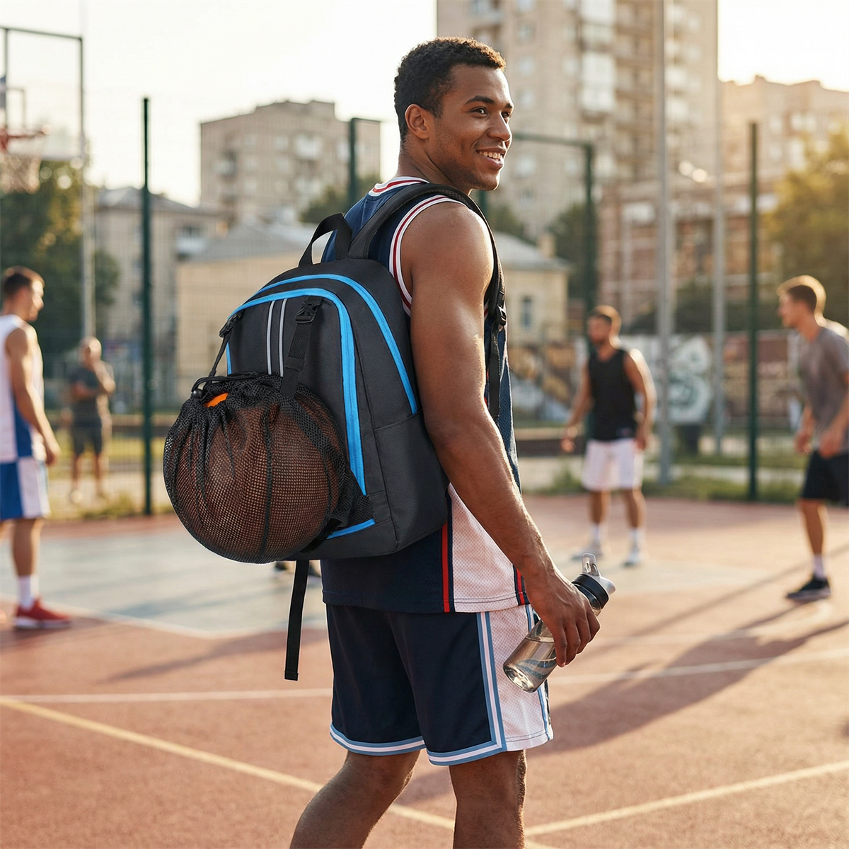 Basketball Bag Swimming Bag We - Drawstring Gym Bag reseña y precio