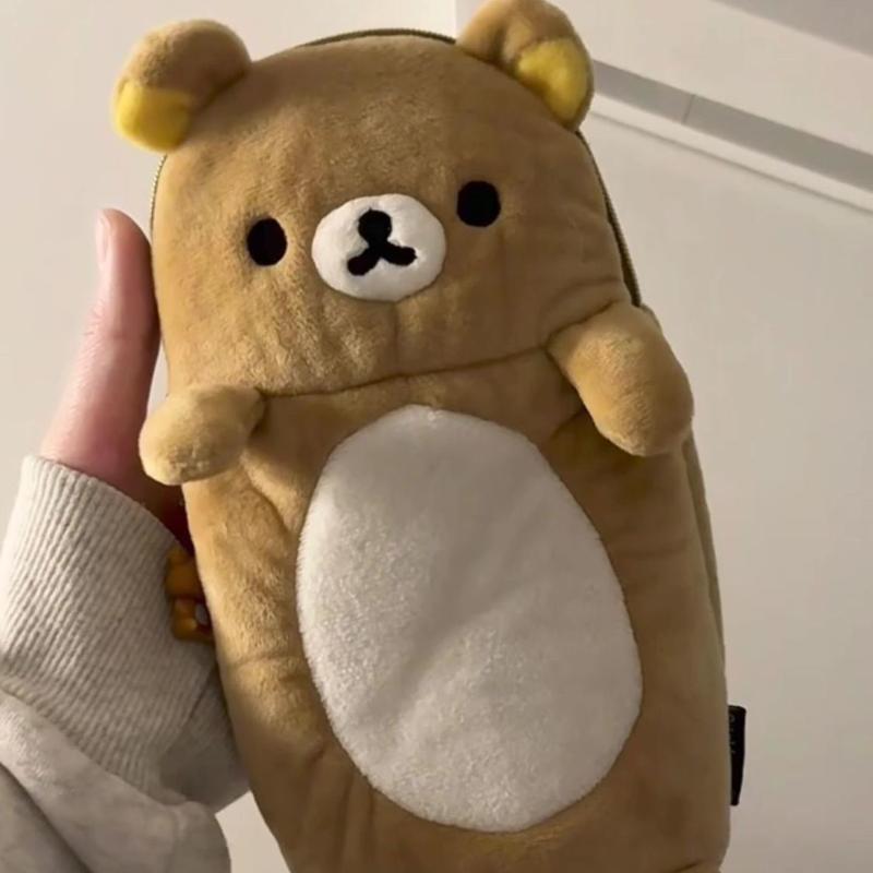 New Rilakkuma Plush Pencil Cas - Mini Backpack Purse reseña y precio